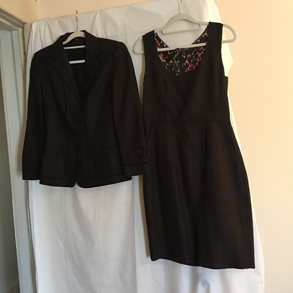 Ellie Tahari 2-Piece Silk Linen Dress and Blazer Ensemble – Size 4/6 - Picture 3 of 7